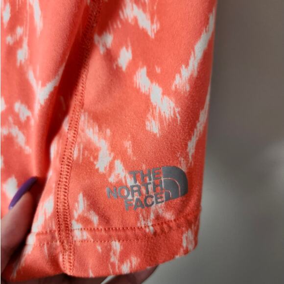 The North Face T-Shirt Orange White Chevron Short Sleeve Pullover Top XL - Picture 3 of 5